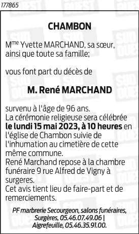 MARCHAND René, Théophile